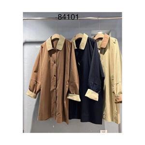 여자 트렌치 코트 박시 봄가을 칼라넥 캐주얼 하프 ST1