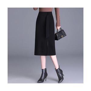 여자 데일리 가을 치마 블랙 스커트 F/W 슬릿 미디 정장 SPO마켓3