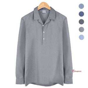 오픈 그레이 반탁 셔츠 보카시 카라 Grey fgh877