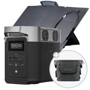 에코플로우 델타2 + 160W 태양광패널 파워뱅크 배터리