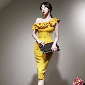 여자 썸머 여름 원피스 드레스 어깨 가방 힙 미디 스커트 SPO마켓2