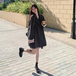 여성 코트 트렌치 그레이 가을 프렌치 루즈핏 캐주얼 헵번 MF3