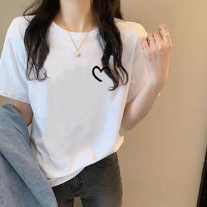 여성 면티셔츠 데일리 빅사이즈 반팔티 여름 심플