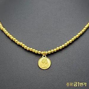 [종로금1번가]여자 순금 목걸이 여왕볼  18.75g
