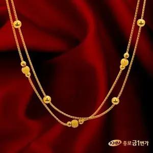[종로금1번가]순금 목걸이 주얼리 18.75g 더블골든볼