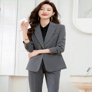 여자코트 여신룩 가을 정장 네이비 슬림핏 세트 코트 심쿵빛