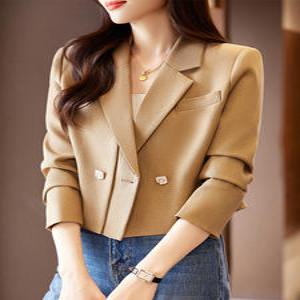 여자코트 가을 숏코트 코트 상의 정장 심쿵빛