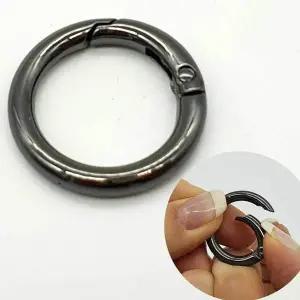 열쇠고리 오링 키링부자재 흑니켈 27mm 부자재 키링 (WFHOWDU)