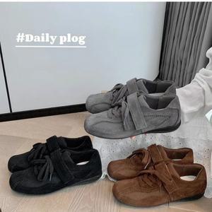 엘럽 여자 캔버스화 리얼 스트랩 발레 원템5