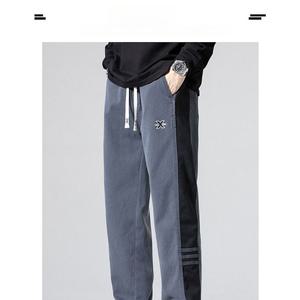남성 데일리 배기핏 바지 스판 데님 라이크 캐주얼팬츠 봄가을 스포M3