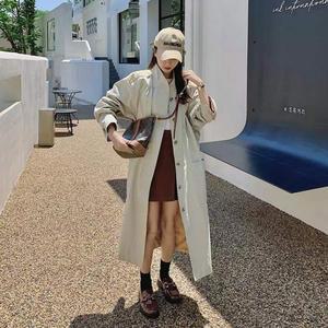 여자코트 트렌치 코트 가을 차이나카라 루즈핏 슬림 캐주얼 하프 원템3