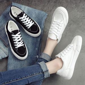 여성 캔버스 운동화 로우탑 스니커즈 데일리 캐주얼화