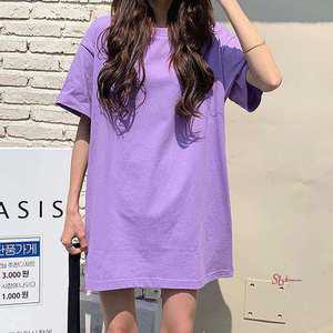 여성 오버핏 라운드 반팔티 레이어드 이너opq927