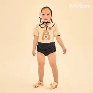 텐더하트베어 세일러원피스스윔수트(수영모세트)