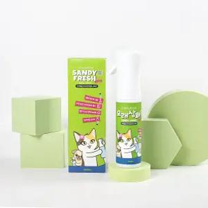 미유박스 고양이모래 탈취제 모래상쾌 무향 300ml 저자극 냄새제거 스프레이 강아지 배변냄새 탈취 살균 암모니아제거
