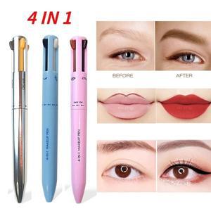 4In 1 눈썹 연필 방수 드로잉 오래 지속되는  컬러 펜 Sweatproof 메이크업 화장품 도구