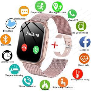 새로운 스마트 워치 남성 여성 심박수 혈압 100 스포츠 모드 피트니스 트래커 블루투스 통화 Xiaomi 용 Smartwatch Man