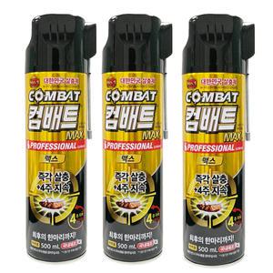 컴배트 에어졸 맥스 바퀴용 500ml 3개_