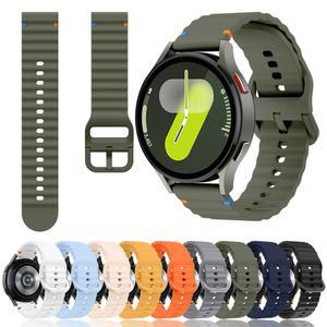 갤럭시 시계 7 FE 6 4 클래식 5 프로 47mm 45mm 44mm 40mm 43mm 밴드 벨트 갤럭시 Watch6 7 스포츠 팔찌 용 실리콘 스트랩