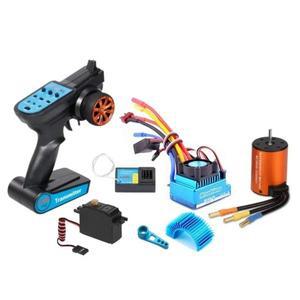 RCtown 브러시리스 업그레이드 키트 모터 Esc 수신기 Wltoys 12428 Rc 자동차 용 리모컨 서보 세트