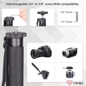 VICELK AM-03 165cm 카메라 모노 포드 전문 알루미늄 합금 사진 비디오 스탠드 Canon Nikon GoPro DSLR 캠