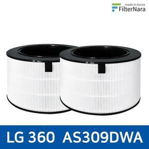 LG 퓨리케어 360 2단형 AS309DWA 공기청정기 호환 필터 프리미엄 골드필터