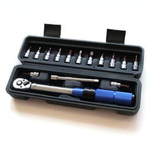 ALLSOME 자전거 토크 렌치 1/4'' 프리셋 2-25Nm 육각 수리 키트 세트