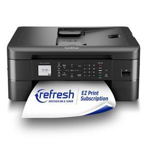 모바일 디바이스 및 듀플렉스 프린팅이 가능한 브라더 MFC-J1010DW 무선 컬러 잉크젯 올인원 프린터, 구독 갱신 Alexa와 함께 작동