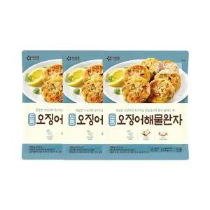 [소비기한 임박] 아워홈 도톰 오징어 해물완자 390g, 3개