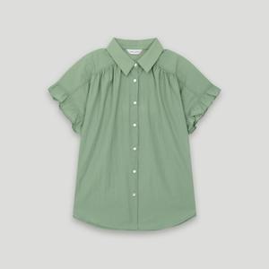 [롯데백화점]코데즈컴바인 소매프릴 카라 블라우스 (CKB-BL005W6)