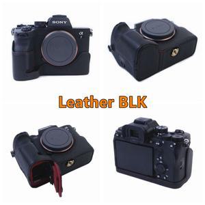 소니 A7 IV / III A1 A7M4 ILCE-7SM3 A7R5 용 PU/ 가죽 카메라 가방 하프베이스 바디 케이스 커버 셸 보호