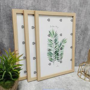 그림 벽용 나무 액자 가족 액자 스탠드 탁상용 11월 1 장식용 Bamboo 호환
