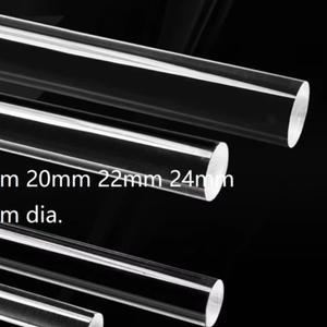 2pcs 19mm 20mm 직경. 유기 유리 막대 도광체 PMMA 바 아크릴 스틱  크리스탈 포인트 기둥 플렉시