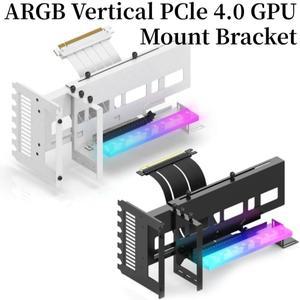 범용 수직 GPU 거치대 PCIe 4.0x16 키트 라이저 ATX 케이스  ARGB 비디오 카드홀더 그래픽 카드 스티어링