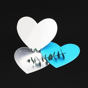 17호 아크릴거울 하트 10cmx9cm 오십개입-낱장수량확인 자재