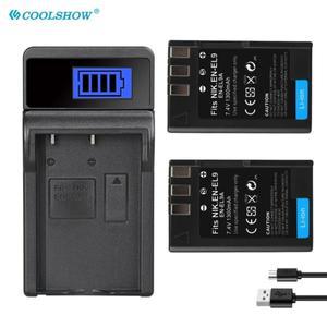 1300mAh 배터리 EN-EL9 EN EL9A Nikon D40 D60 D5000 D300 L15 카메라 충전기