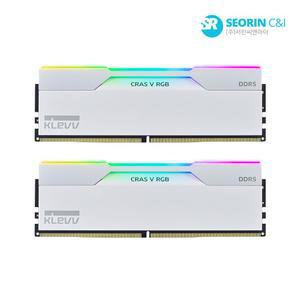 [서린공식] ESSENCORE KLEVV DDR5-6000 CL28 CRAS V RGB WHITE 패키지 서린 (32GB(16Gx2))