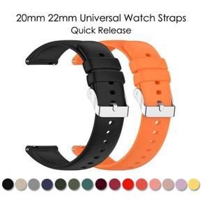 20MM 22MM 실리콘 시계 스트랩 2022mm 범용 시계 밴드 손목 시계 밴드 P22 Smartwatch 및 기타 시계 팔찌