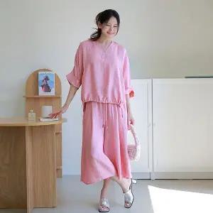 [르포엠][최초가 89,900원][르포엠]알렌시아 아세테이트 플레어팬츠