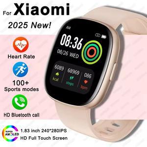 Xiaomi 글로벌 버전 블루투스 통화 스마트 워치 여성 HD AMOLED 디스플레이 심박수 100 스포츠 방수 스마트