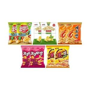 포테토크레오세트1(포테토칩오리지2,크레오파트라와사비2,새우깡2,고구마깡2,오징어집2)