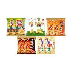 포테토크레오세트2(포테토칩오리지2,크레오파트라와사비2,새우깡2,매운새우깡2,알새우칩2)