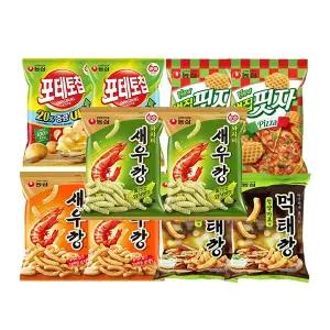 새우깡세트3(새우깡2,먹태깡2,와사비새우깡2,포테토칩2,벌집핏자2)