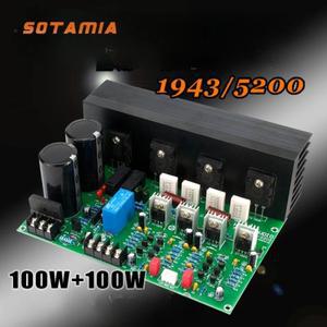 SOTAMIA 고출력 앰프 오디오 보드 Hifi 스테레오 튜브 홈 시어터 100W x 2 2SC5200 2SA1943