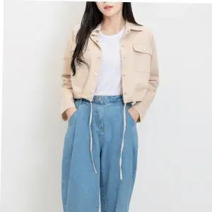 봄아우터 데일리 크롭자켓 야상 스트링자켓 캐주얼