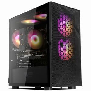 :다크플래쉬 darkFlash DLM21 RGB MESH 강화유리 컴퓨터 PC 케이스 (블랙)