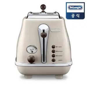 드롱기 아이코나 빈티지 전기 토스터 베이지 CTOV2003.BG