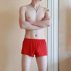 신제품 남자 아이스 실크 팬티 트렁크, 섹시한 쉬어 통기성 원활한 반바지 속옷 복서