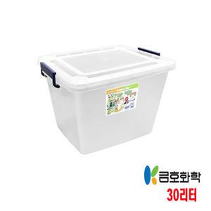 국산 다용도 수납 리빙 박스 모음전/금호화학 꼬미꼬모 30L