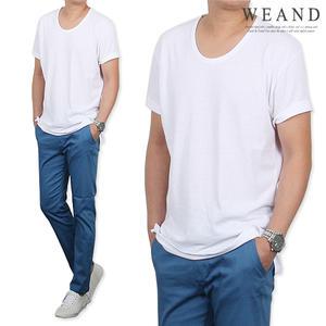 L~3XL 남자 반팔티/U넥티/슬릿넥/오버핏/민소매티/나시티/린넨티셔츠/골지티/카라티/여름긴팔티/슬럽티/빅사이즈
